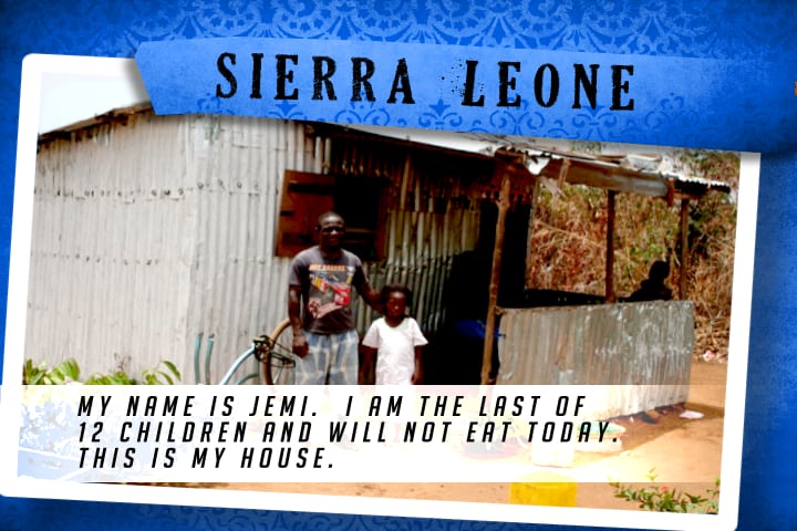 This is my House in Sierra Leone Blue | Shelter The World