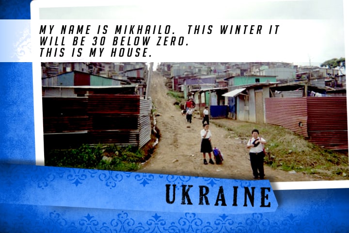 This is my House in Ukraine Blue | Shelter The World