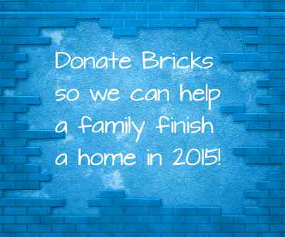 donate bricks to build homes