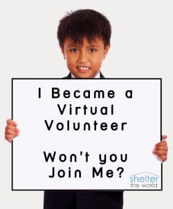 I became a Virtual Volunteer - Join Me