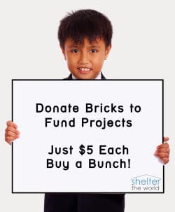 donate bricks to help a family in need